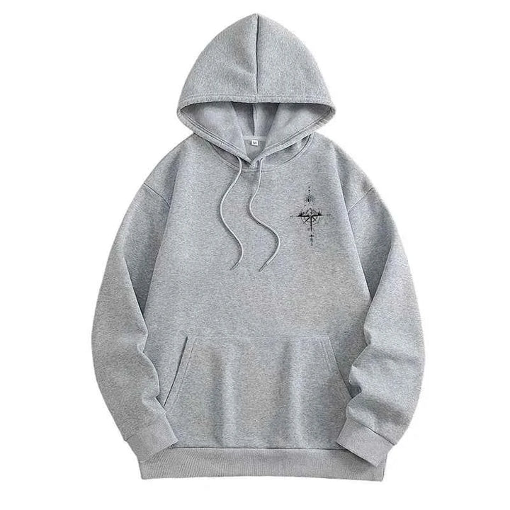 Men's Retro Compass Graphic Hoodie
