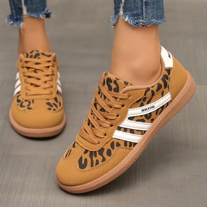 Luxury Soft Slip-On Flat Shoes – Womens Sneakers Leopard Print