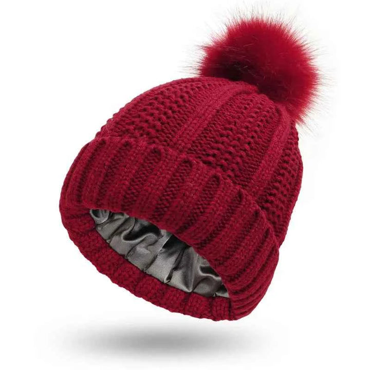 Silksoft Beanie for Ultimate Comfort Wine Red