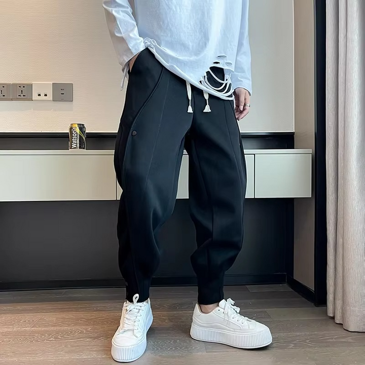 Men's Casual Wide Leg Jogger Pants – Korean Style Sweatpants