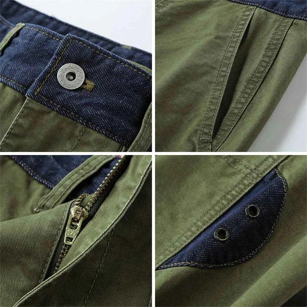 Men's Spliced Utility Cargo Pants