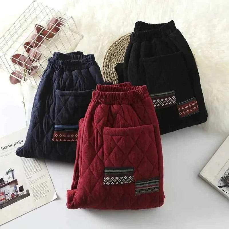 Women's Ultra-Warm Cotton Winter Pants for Cold Weather