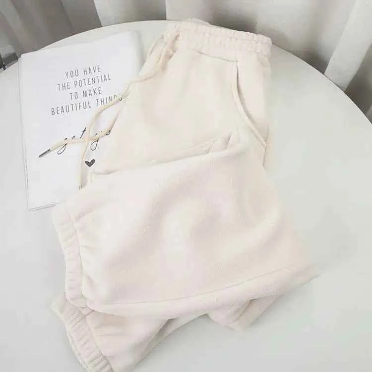 Women's Cozy Fleece Lounge Pants Apricot ($37.99)