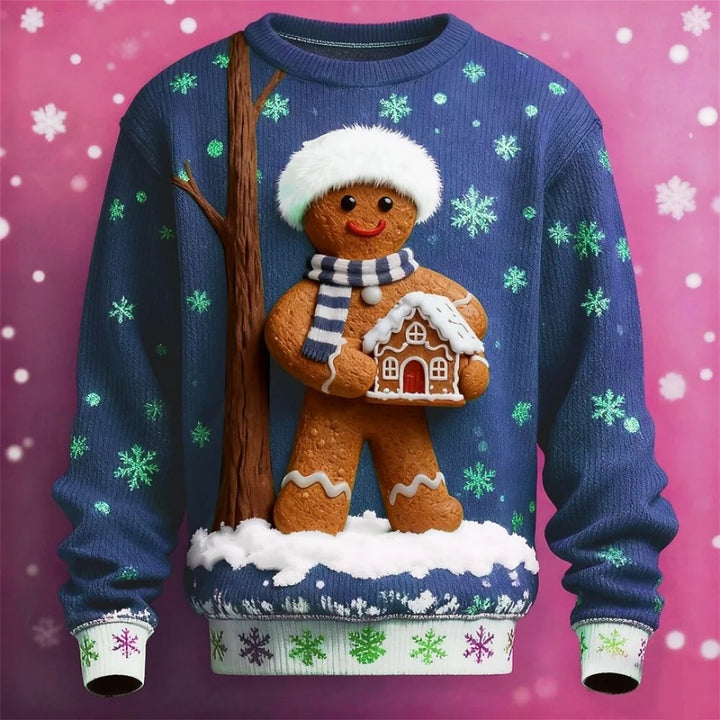 Cozy Knitted Ugly Christmas Sweater for Men - Crew Neck MYWYS0003C