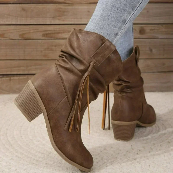 Women's Block Heel Western Style Boots