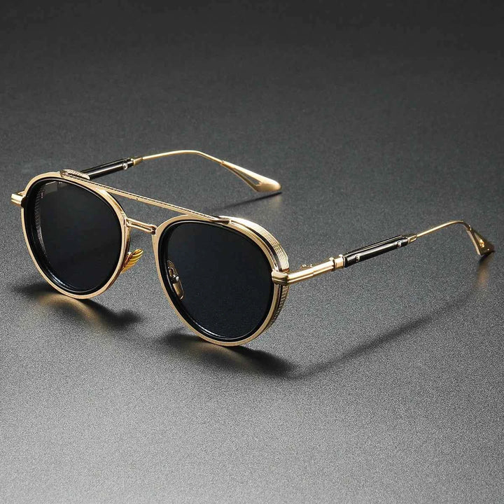 Retro Aviator Sunglasses for Men Black