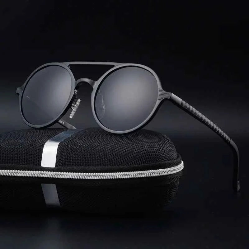 Unisex Aerosol Sunglasses - Stylish UV Protection Black
