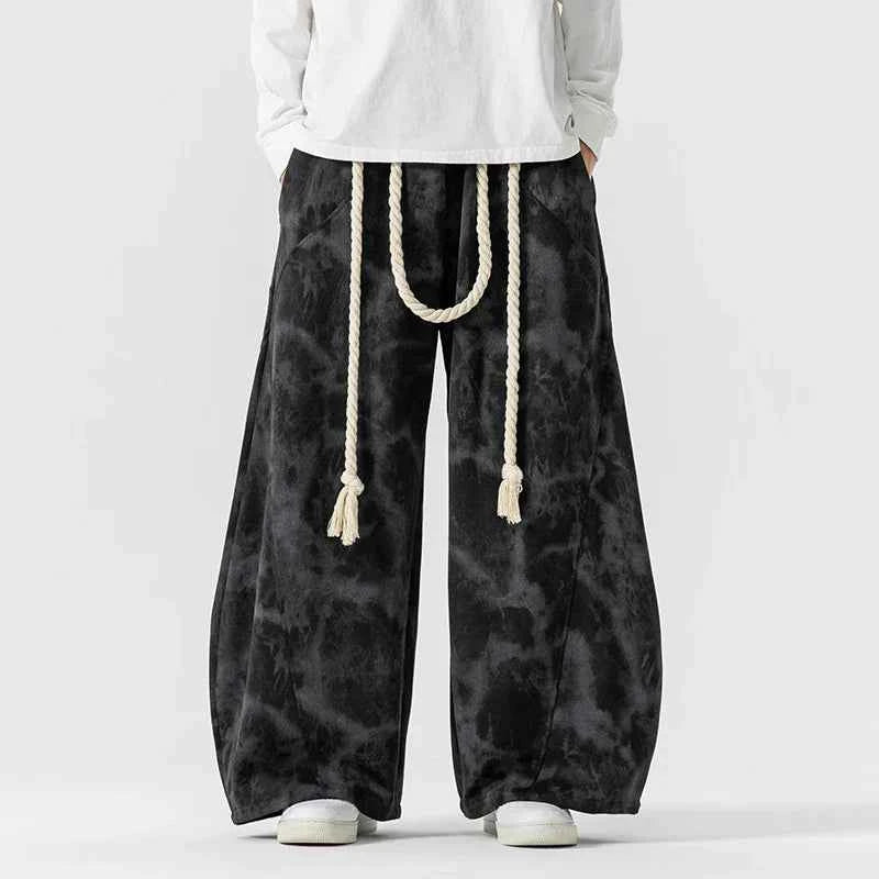 Men's Baggy Pants - Comfortable and Stylish Fit Black