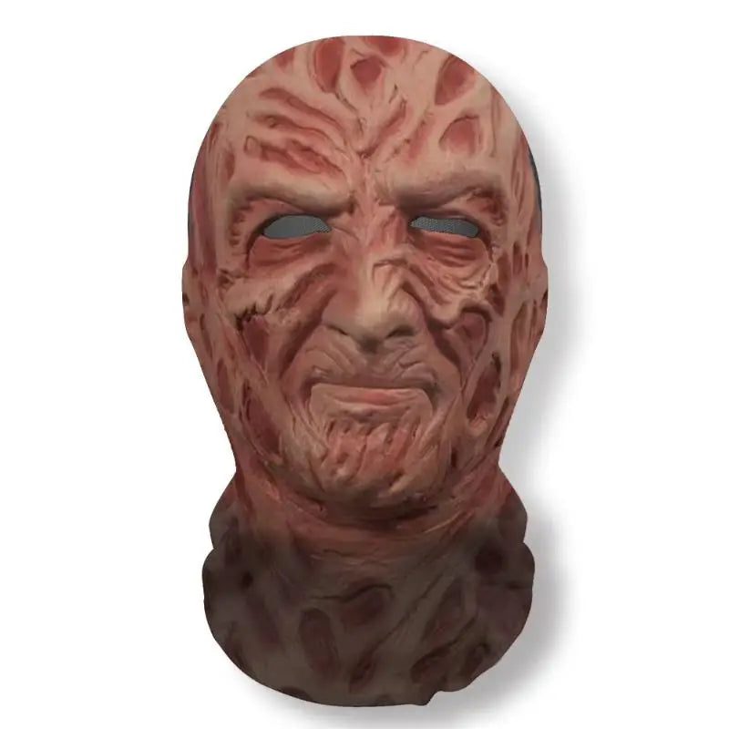 Halloween's 3D Ghost Face Mask, Stretch Mesh Full Skull Headgear