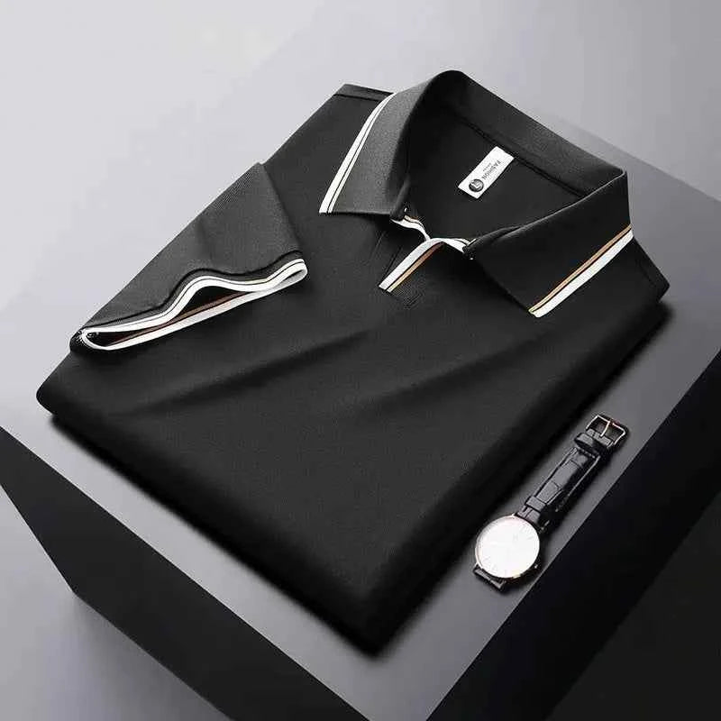Men's Pique Polo Shirt - Stylish and Comfortable Black