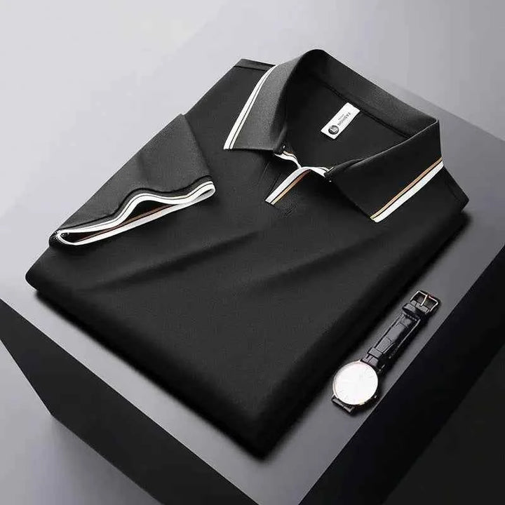 Men's Pique Polo Shirt - Stylish and Comfortable Black