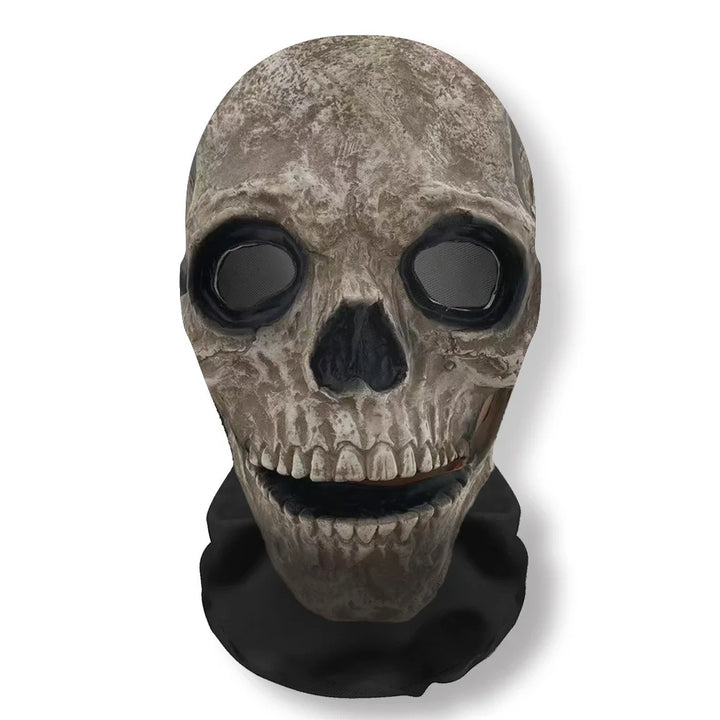 Halloween's 3D Ghost Face Mask, Stretch Mesh Full Skull Headgear A4