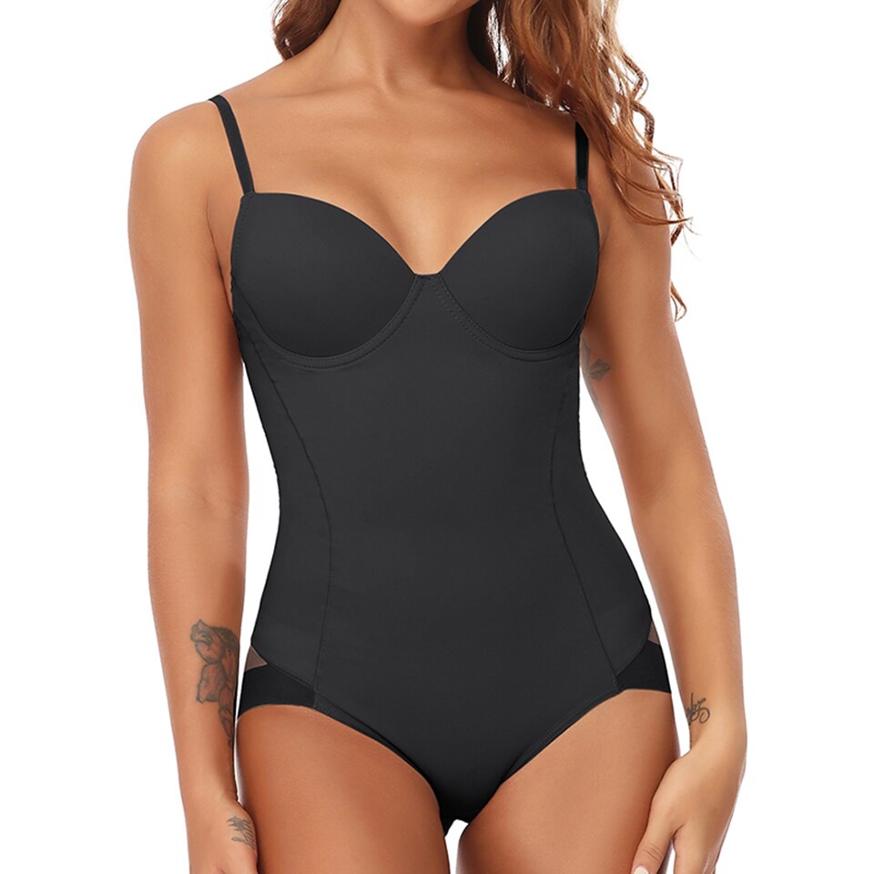 Kim | Women's Underwire Corrective Body Shaper Black
