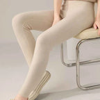 Women's Knit Leggings - Stylish and Comfortable Beige