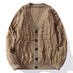Men's Stylish Knit Cardigan Khaki