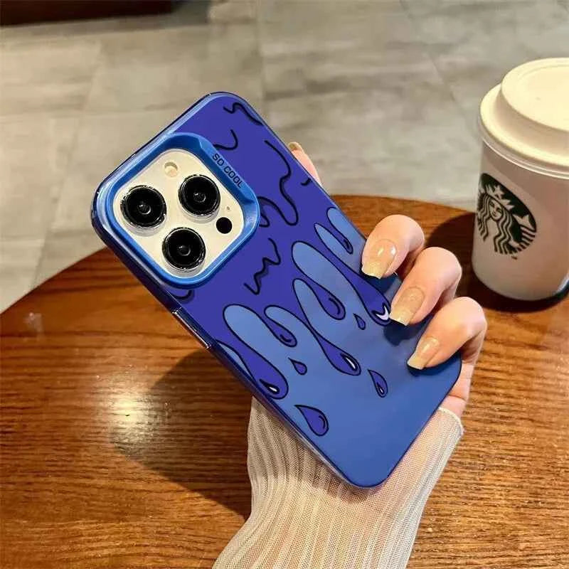Vibrant Color Palette iPhone Case Blue