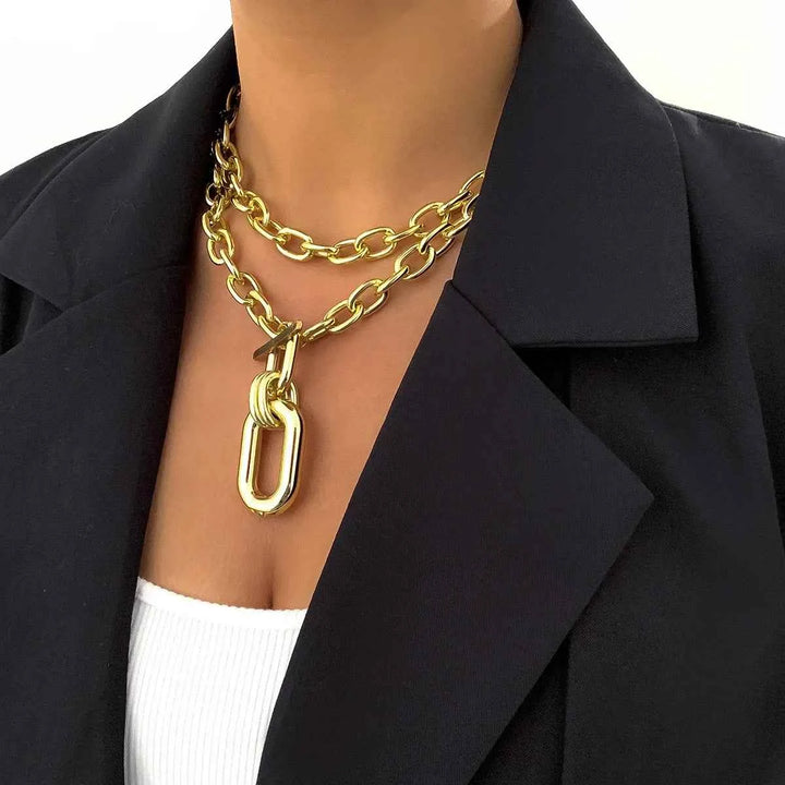 Stylish Chain Reaction Necklace for Effortless Elegance