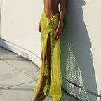 Women's Trendy Summer Cover-Up Skirt Yellow