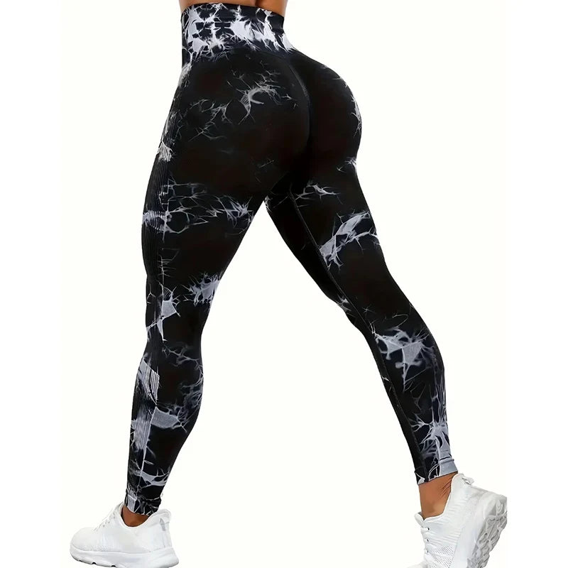 Women's High Waist Seamless Yoga Leggings, Push Up Sports Tights