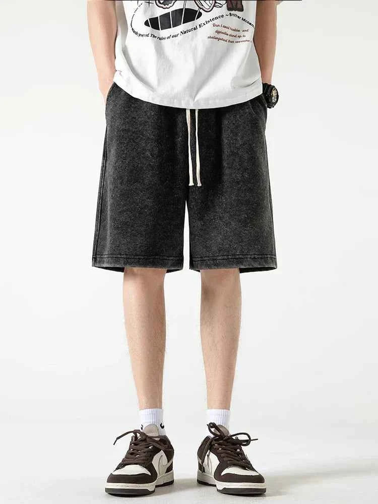 Men's Relaxed Fit Shorts – Breathable Fabric & Drawstring Waistband Dusk