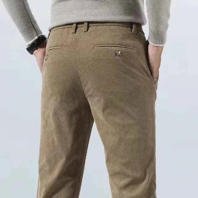 Men's Corduroy Pants - Stylish and Comfortable Khaki