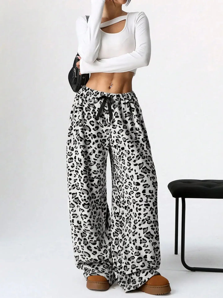 Women's Leopard Print Lounge Sweatpants