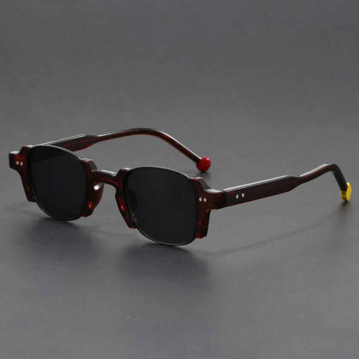 Vintage-Inspired Retro Sunglasses Brown & Gray