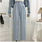 Women's High-Waist Pleated Trousers