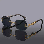 Stylish Leopard Print Frame Sunglasses Black