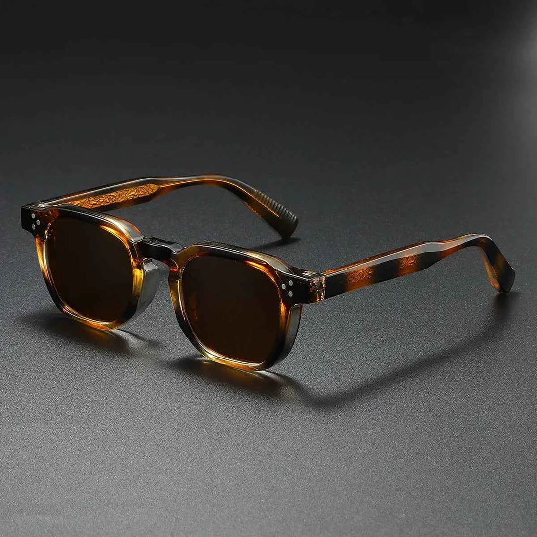 Men's Infernal Sunglasses - Stylish and Trendy Eyewear Amber Flame