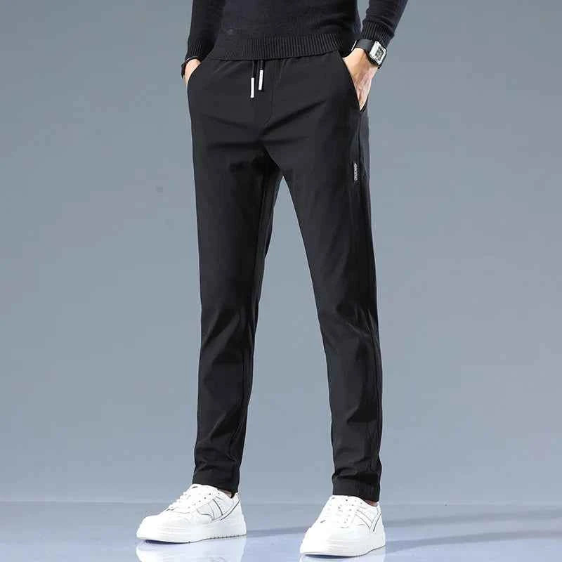 Men's Athletic Fit Trackline Pants Black