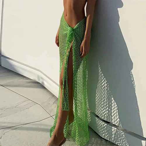 Women's Trendy Summer Cover-Up Skirt Green