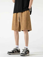 Men's Relaxed Fit Shorts – Breathable Fabric & Drawstring Waistband Sand