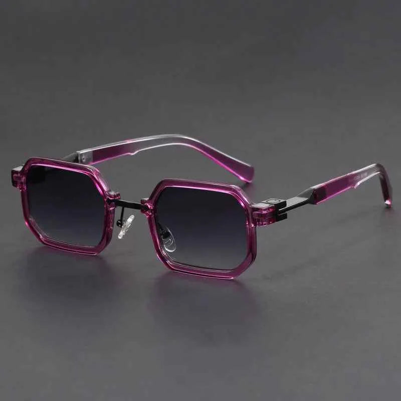 Stylish Octagonal Sunglasses Purple
