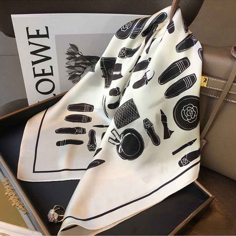 Women's Silk Patterned Scarf - Lyon Design