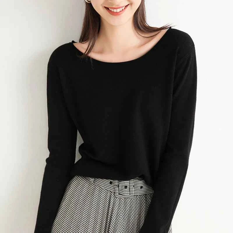 Women's Cozy Knit Sweater Black