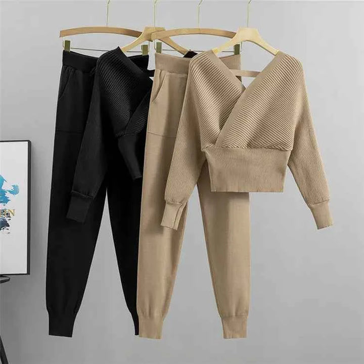 Wrap-Style Tracksuit Set for Ultimate Comfort