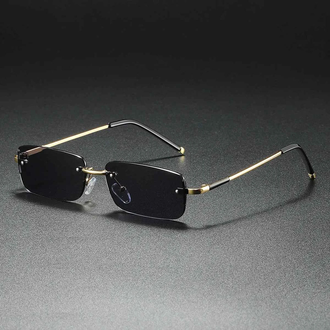 Transparent Minimalist Sunglasses Black
