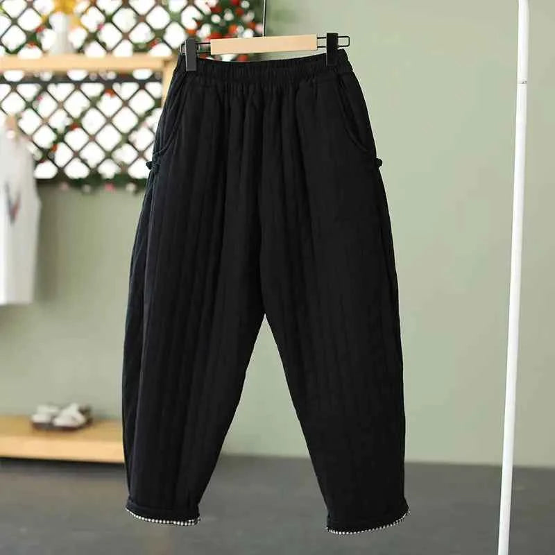 Women's Ultra-Warm Quilted Harem Pants