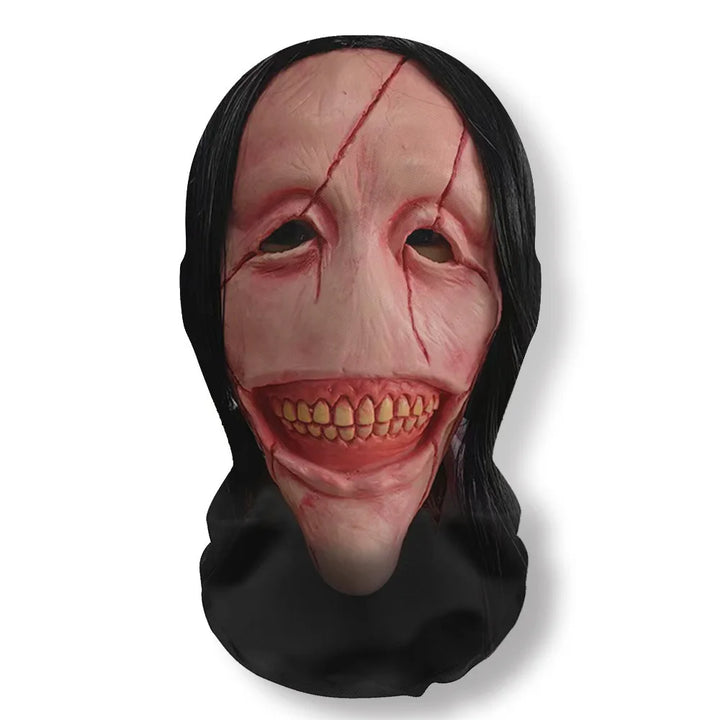Halloween's 3D Ghost Face Mask, Stretch Mesh Full Skull Headgear A9