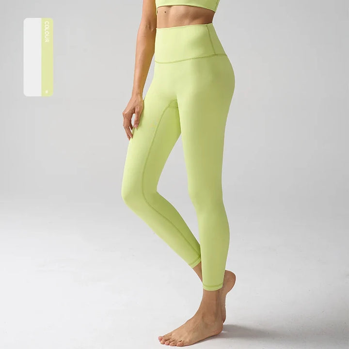 Women's High Waisted Leggings for Fitness, Yoga, and Everyday Use Mustard Green