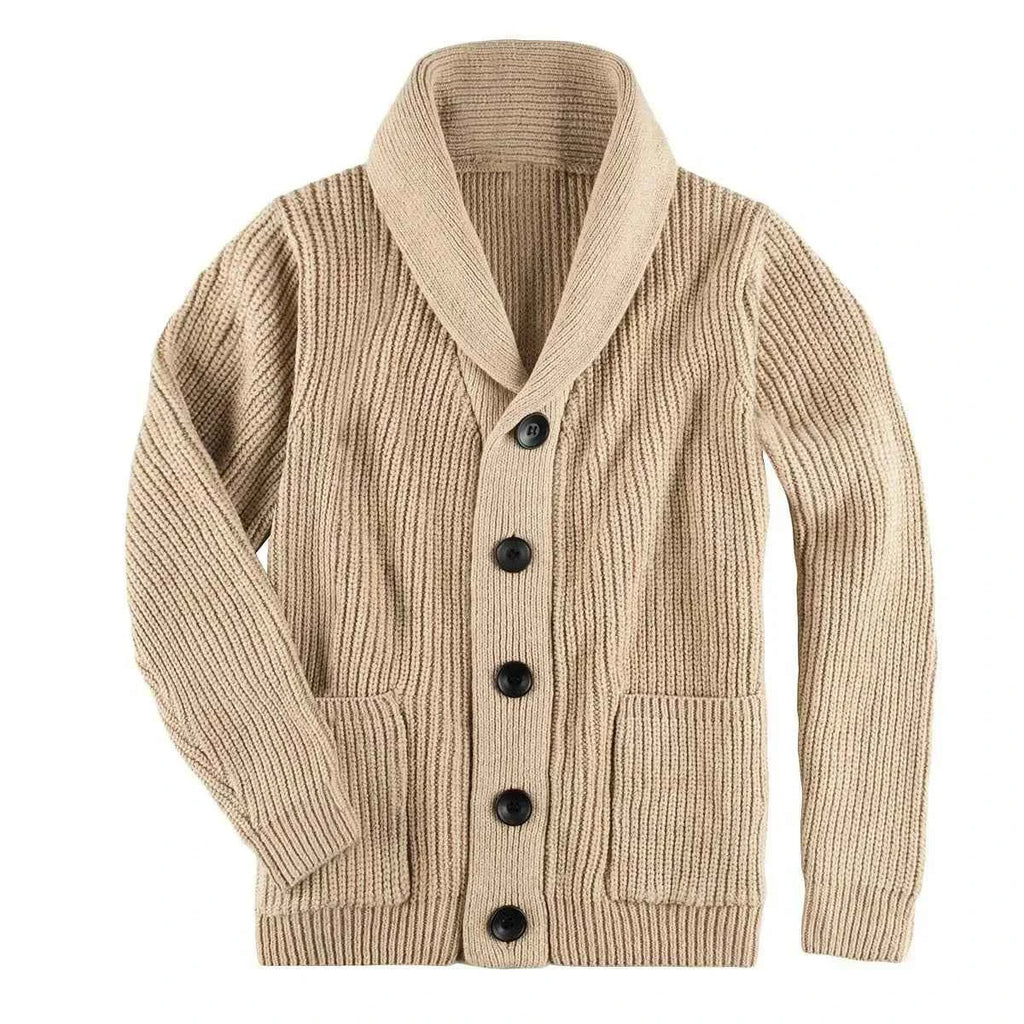 Men's Shawl Cardigan - Stylish and Versatile Knitwear