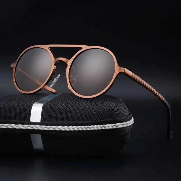 Unisex Aerosol Sunglasses - Stylish UV Protection Brown