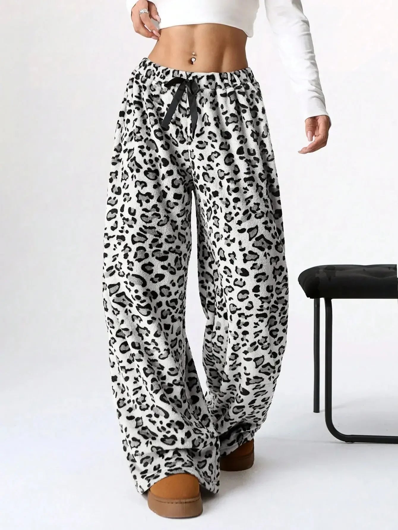 Women's Leopard Print Lounge Sweatpants