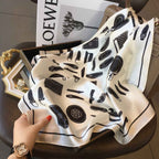 Women's Silk Patterned Scarf - Lyon Design