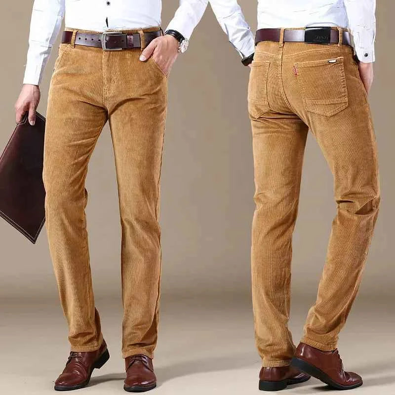 Men's Corduroy Trousers Khaki