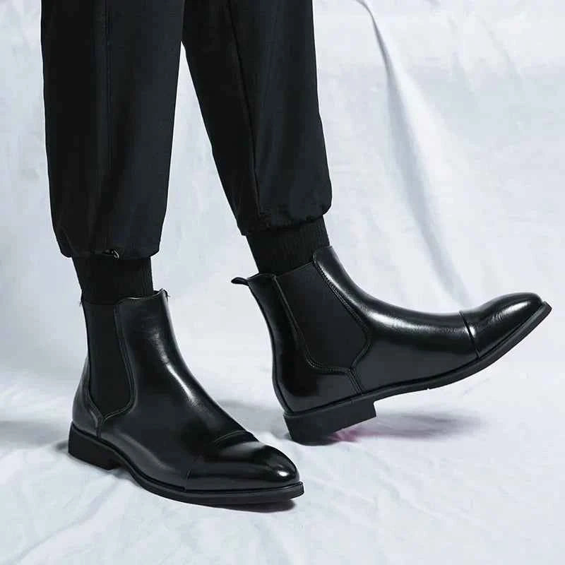 Men's Slip-Resistant Chelsea Winter Boots - Stylish & Comfortable