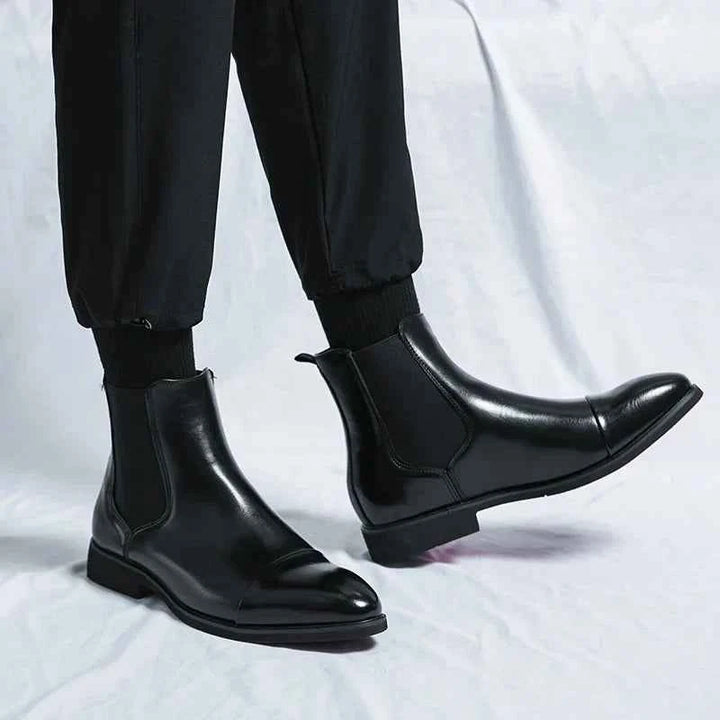 Men's Slip-Resistant Chelsea Winter Boots - Stylish & Comfortable