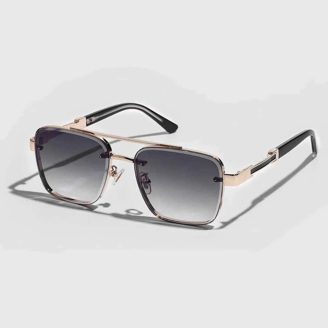 Stylish Double Bridge Sunglasses for Trendy Looks Smoke Gray