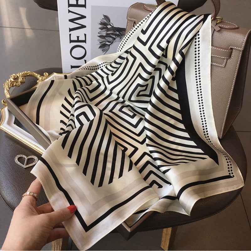 Women's Pure Silk Scarf - Elegant and Luxurious Accessory